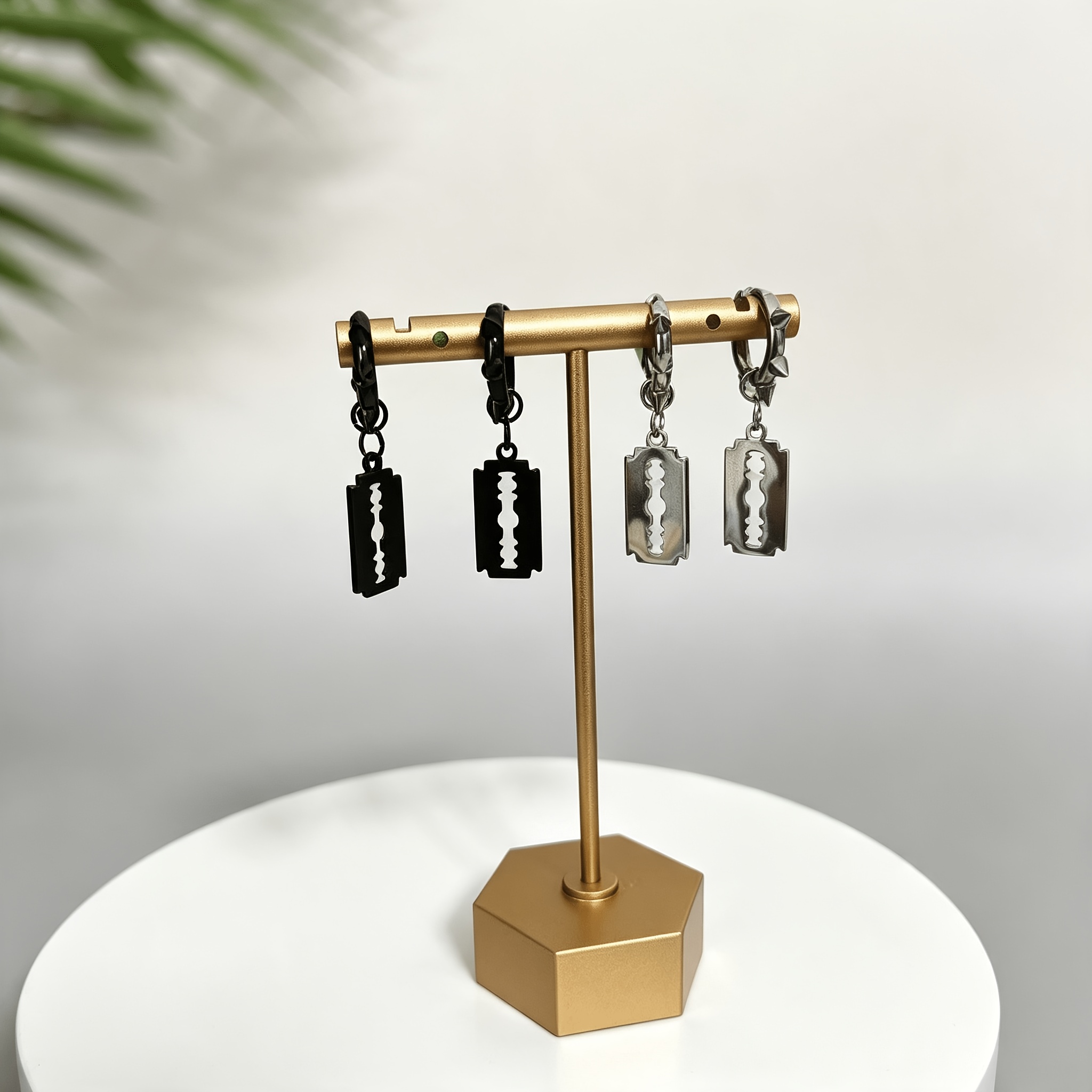 4pcs Bad Street-Style Dangling Earrings Set
